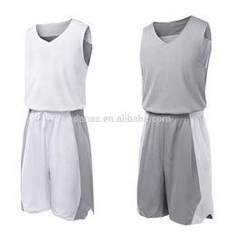 2019 Wholesale Custom Gray Basketball Jersey Logo Printing