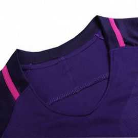 Blank Long Sleeve Cheap Purple Soccer Jersey Team Sports Uniform Football