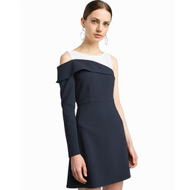 New Design High Quality Mercer Tank Navy One Shoulder Blazer Classic Style Dress for Women