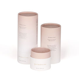 Flexible FDA Eco-friendly Embossing Logo Lid Cosmetic Cylindrical Paper Tube Packaging