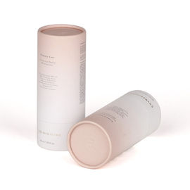 Flexible FDA Eco-friendly Embossing Logo Lid Cosmetic Cylindrical Paper Tube Packaging