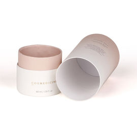 Flexible FDA Eco-friendly Embossing Logo Lid Cosmetic Cylindrical Paper Tube Packaging