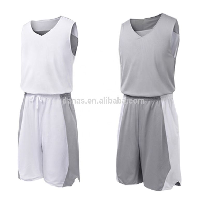 2019 Wholesale Custom Gray Basketball Jersey Logo Printing