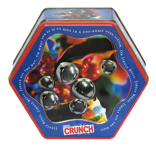 Food Grade Tinplate Tin Cookie Containers 6 Sides For Food Packaging