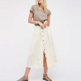 Fashion Wanita Gaya Baru A-Line Loose Stroll Skirt
