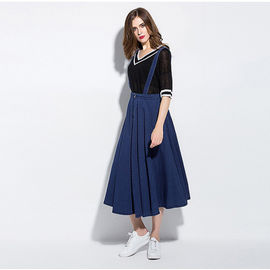Perban gaya modern panjang yang menakjubkan rok denim panjang